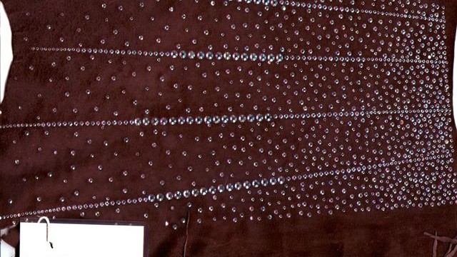 collection 1 strass gradation on suede